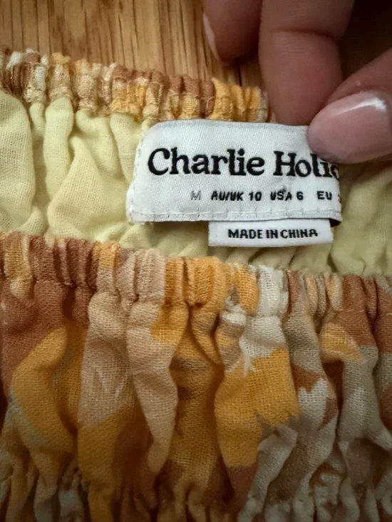 Charlie Holiday Multi Color Print Cropped Tank Top Size M / US 6 - Picture 4 of 6